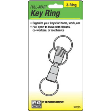 Hy-Ko Hy-Ko Products KC215 3 Way Pull Apart Key Holder Pack of 5, 5PK 811018